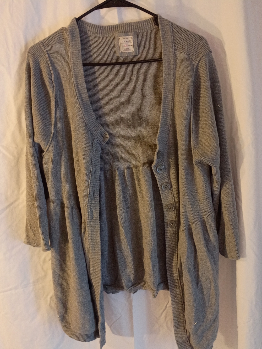 Old Navy Gray Cardigan Mid Sleeve